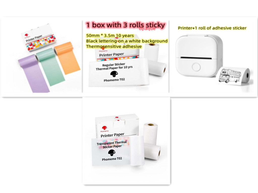 Portable Mini Thermal Label Printer Bluetooth-compatible Mini Label Printer Price Tag