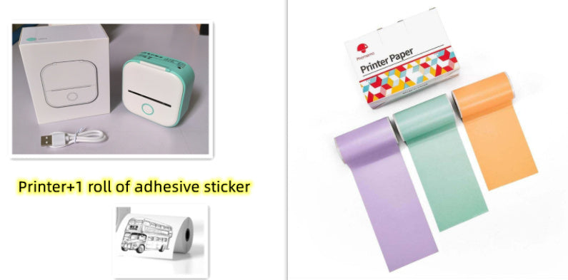 Portable Mini Thermal Label Printer Bluetooth-compatible Mini Label Printer Price Tag