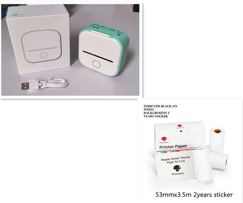 Portable Mini Thermal Label Printer Bluetooth-compatible Mini Label Printer Price Tag