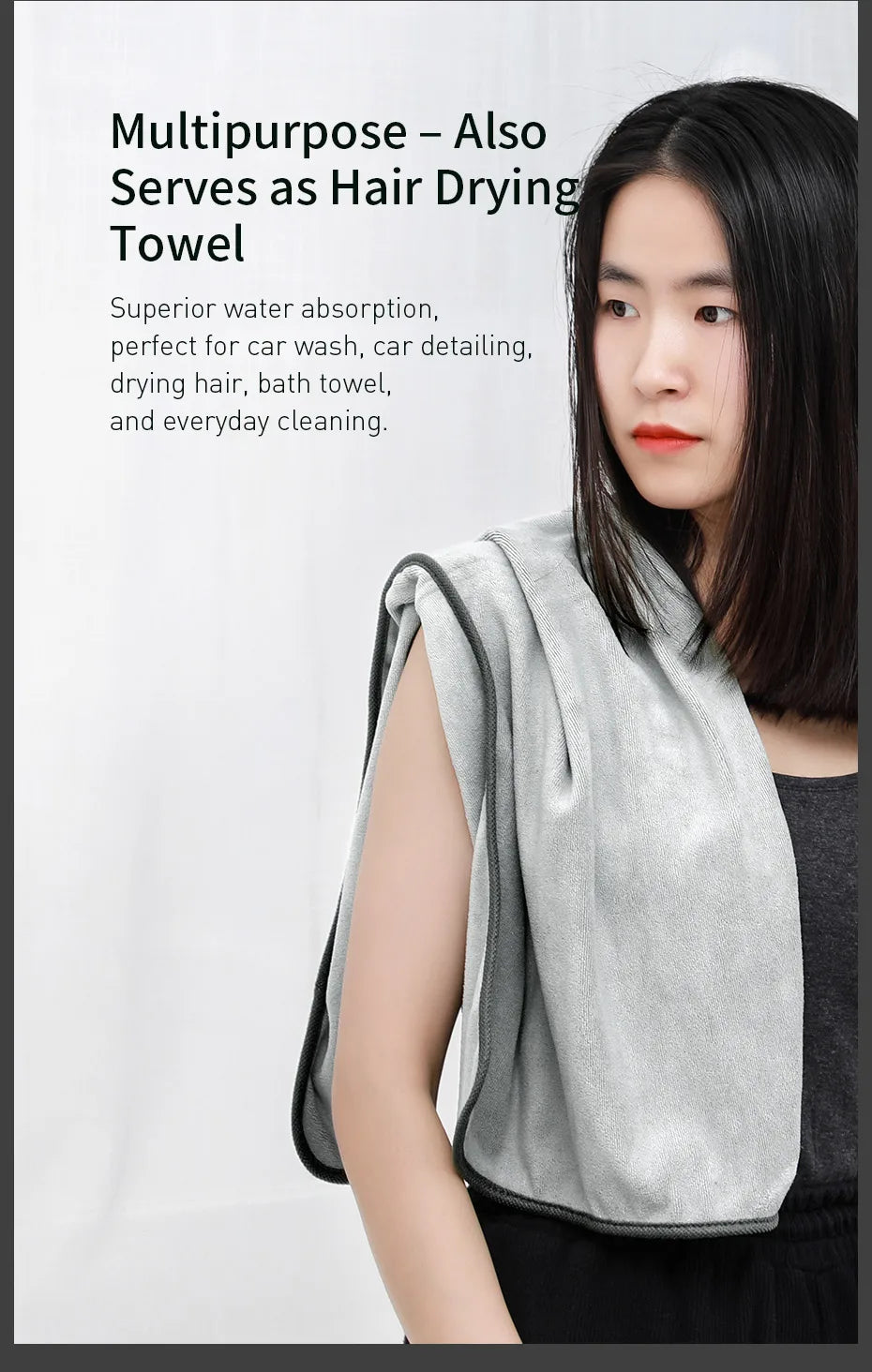 Microfiber car drying towel