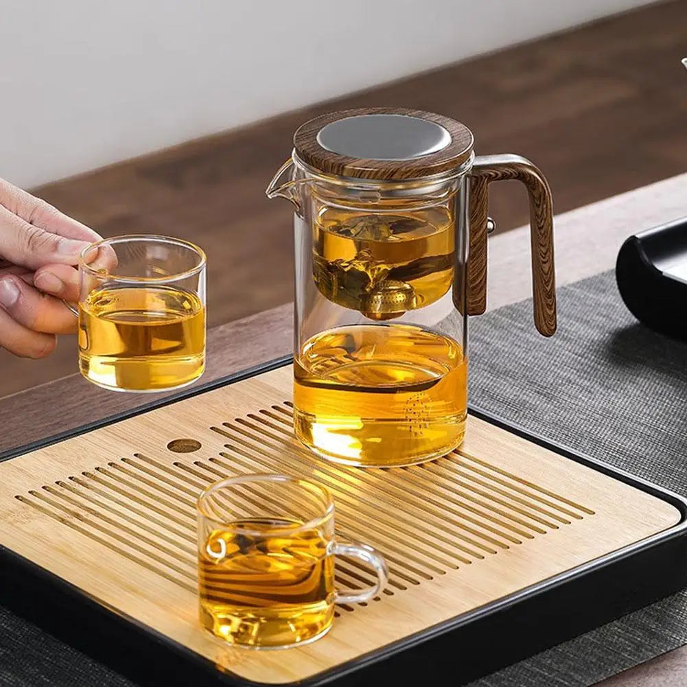 Glass magnetic tea pot