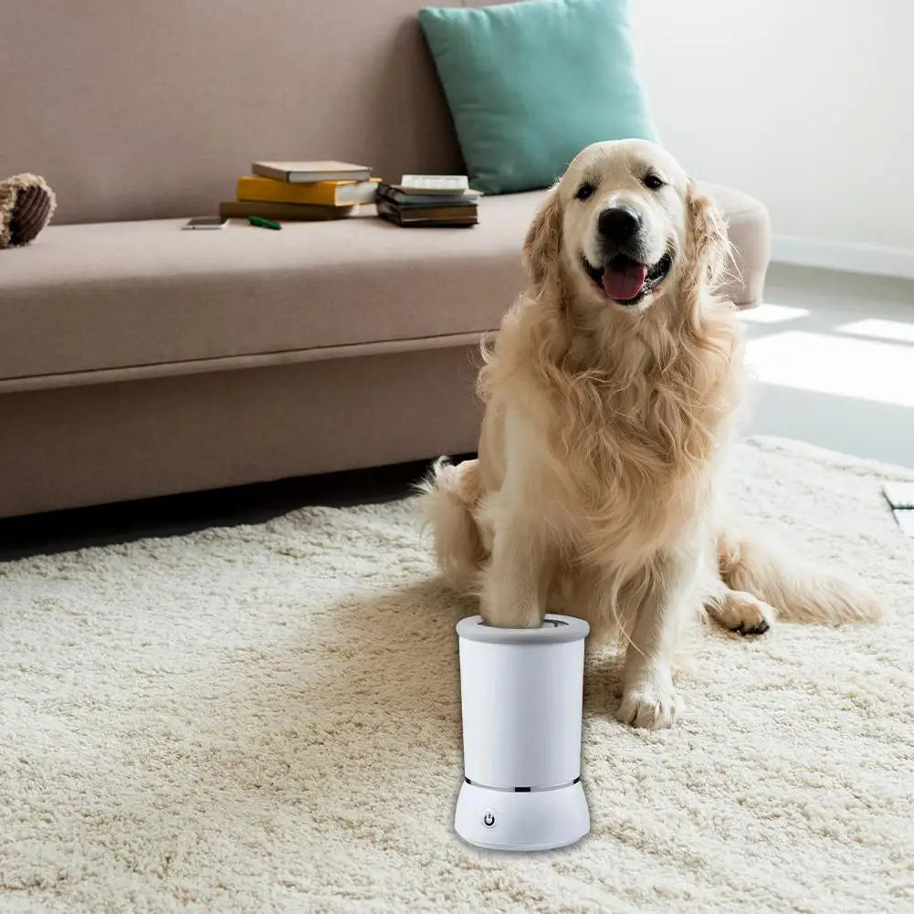 Electric automatic paw cleaner