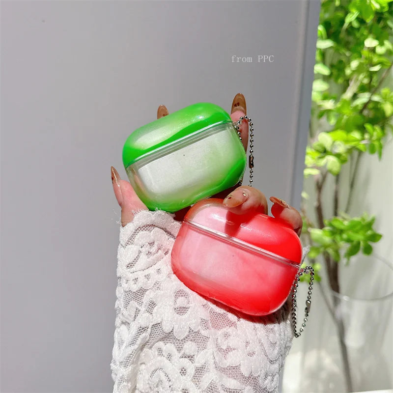 Shiny Luminous Quicksand Headphone Case Cover for airpodes pro 4 3 2