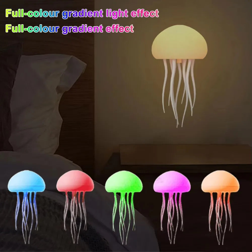 Cartoon Jellyfish Night Light Cute Jellyfish voice control Night Lamp