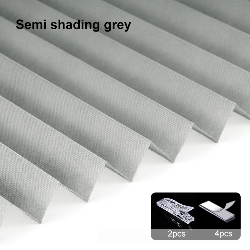 Self-Adhesive Pleated Blackout Curtain