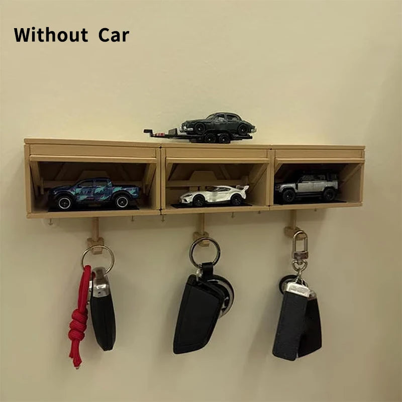Car Garage Key Holder With Opening Door