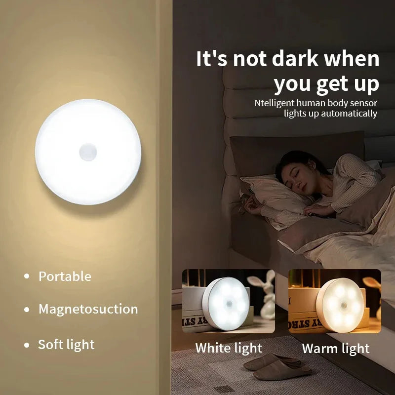 3PCS LED Motion Sensor Light Night Light USB rechargable