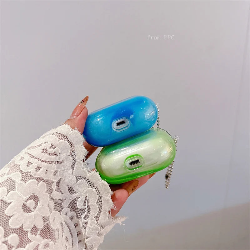 Shiny Luminous Quicksand Headphone Case Cover for airpodes pro 4 3 2