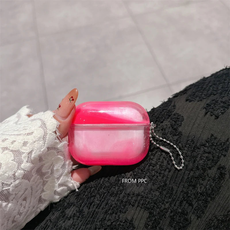 Shiny Luminous Quicksand Headphone Case Cover for airpodes pro 4 3 2