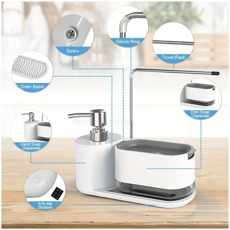 3 in 1 Dual Soap Dispensers