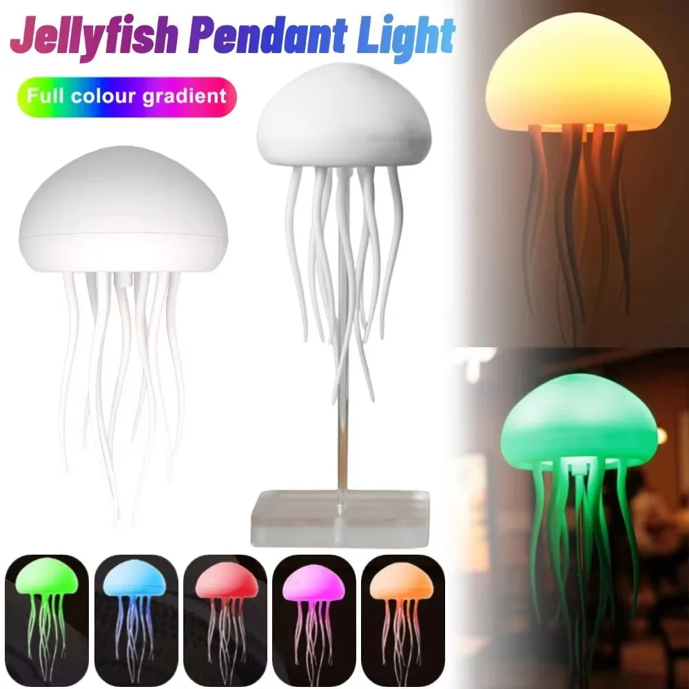 Cartoon Jellyfish Night Light Cute Jellyfish voice control Night Lamp