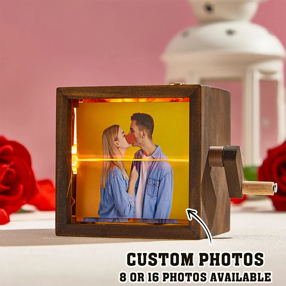 Custom Hand-cranked Photo box with light