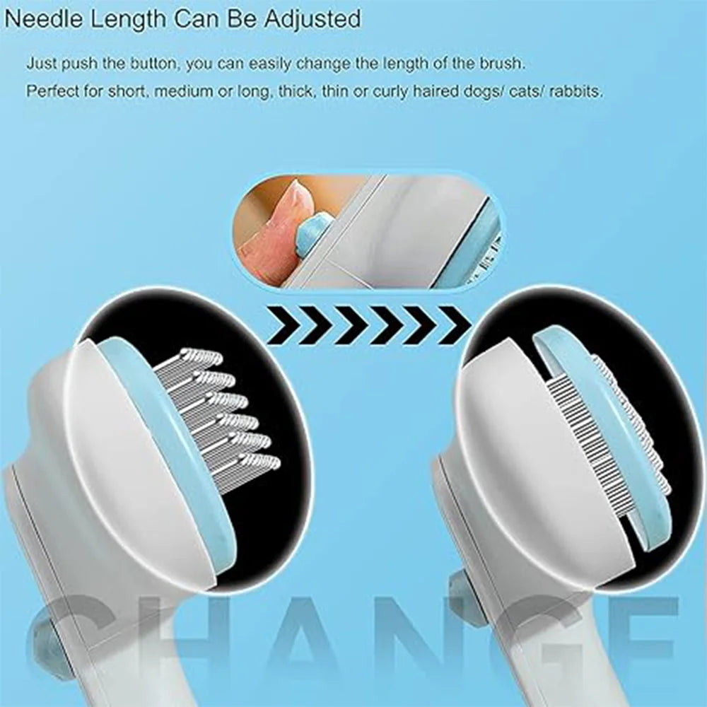 self cleaning pet hair removal comb