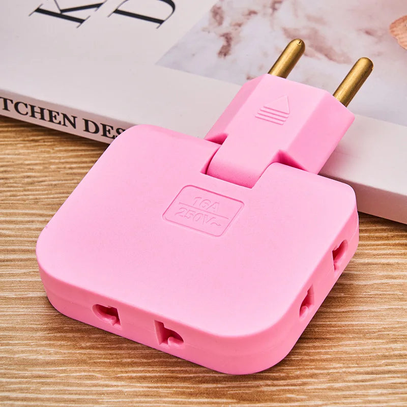 3 in 1 rotatable socket for multi plug extension
