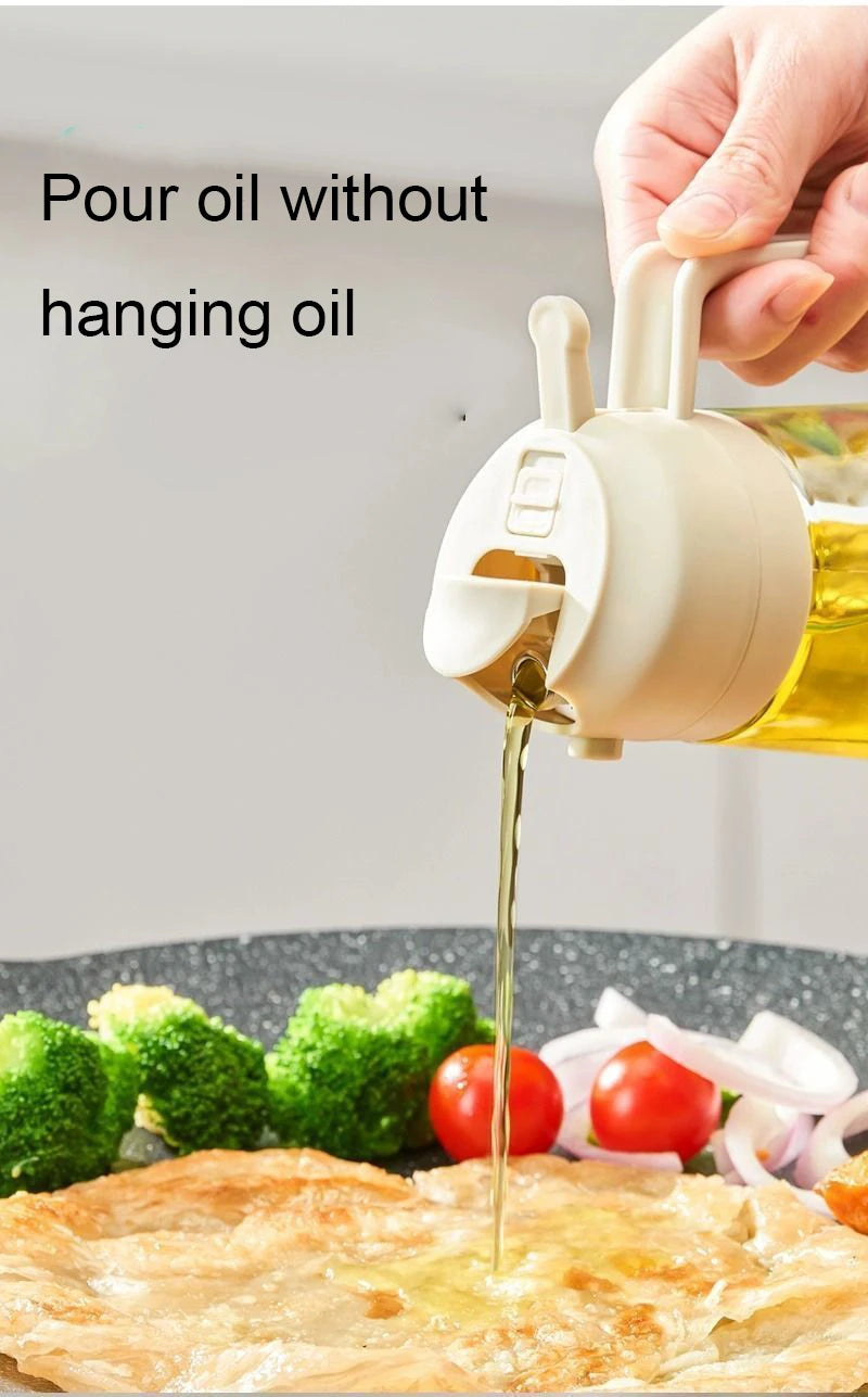 2 in 1 oil spray glass bottle