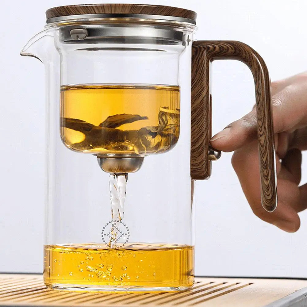 Glass magnetic tea pot