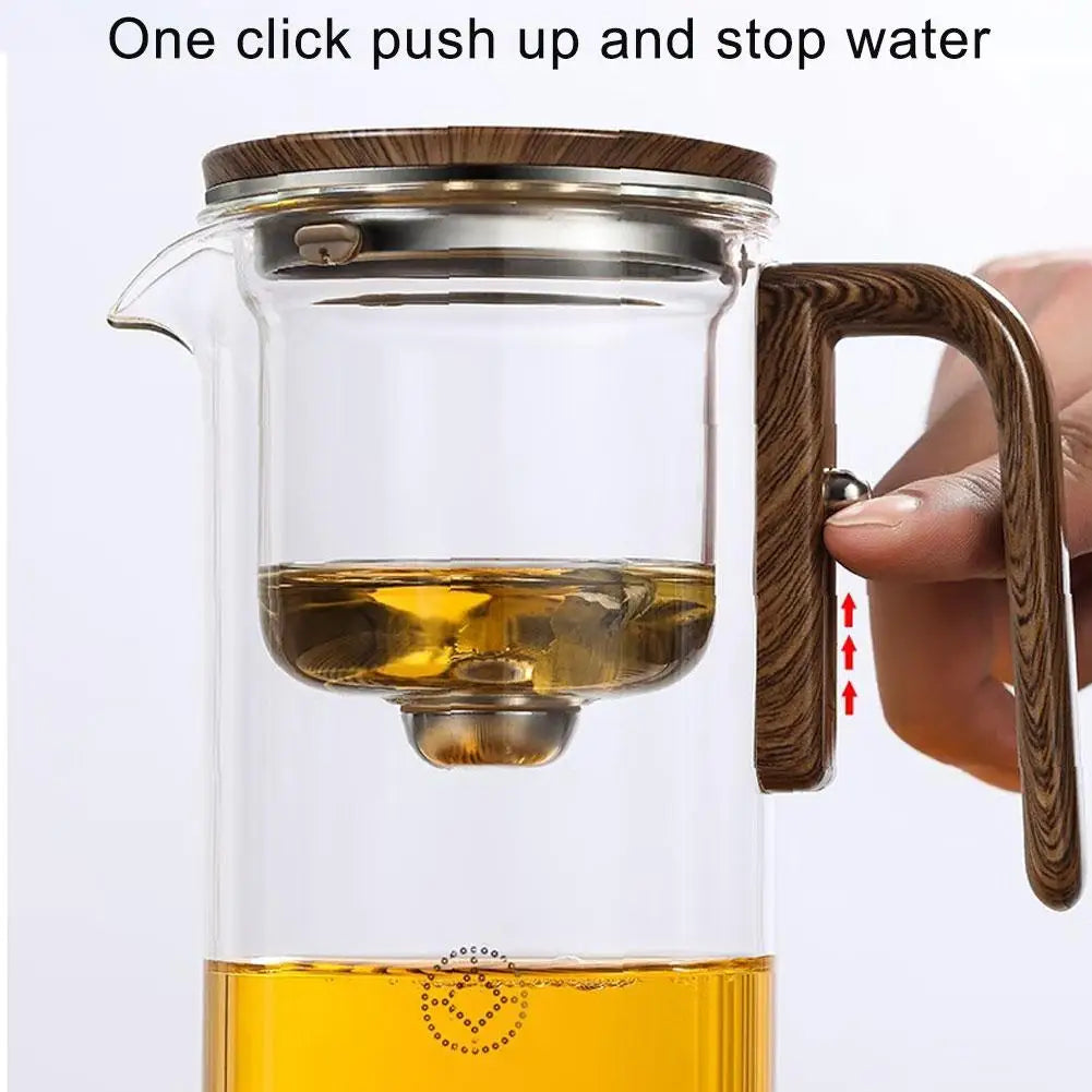 Glass magnetic tea pot
