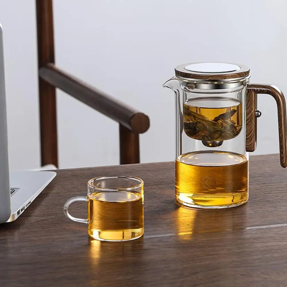 Glass magnetic tea pot