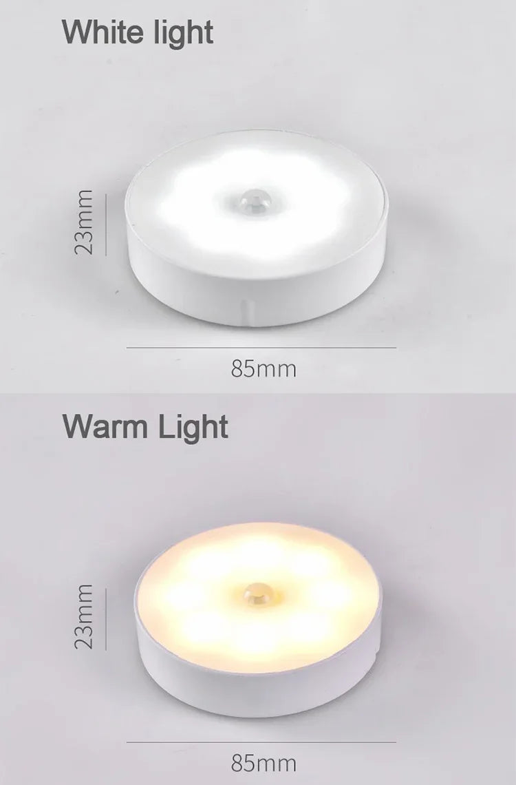 3PCS LED Motion Sensor Light Night Light USB rechargable