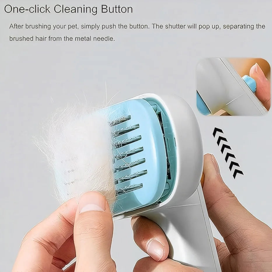 self cleaning pet hair removal comb