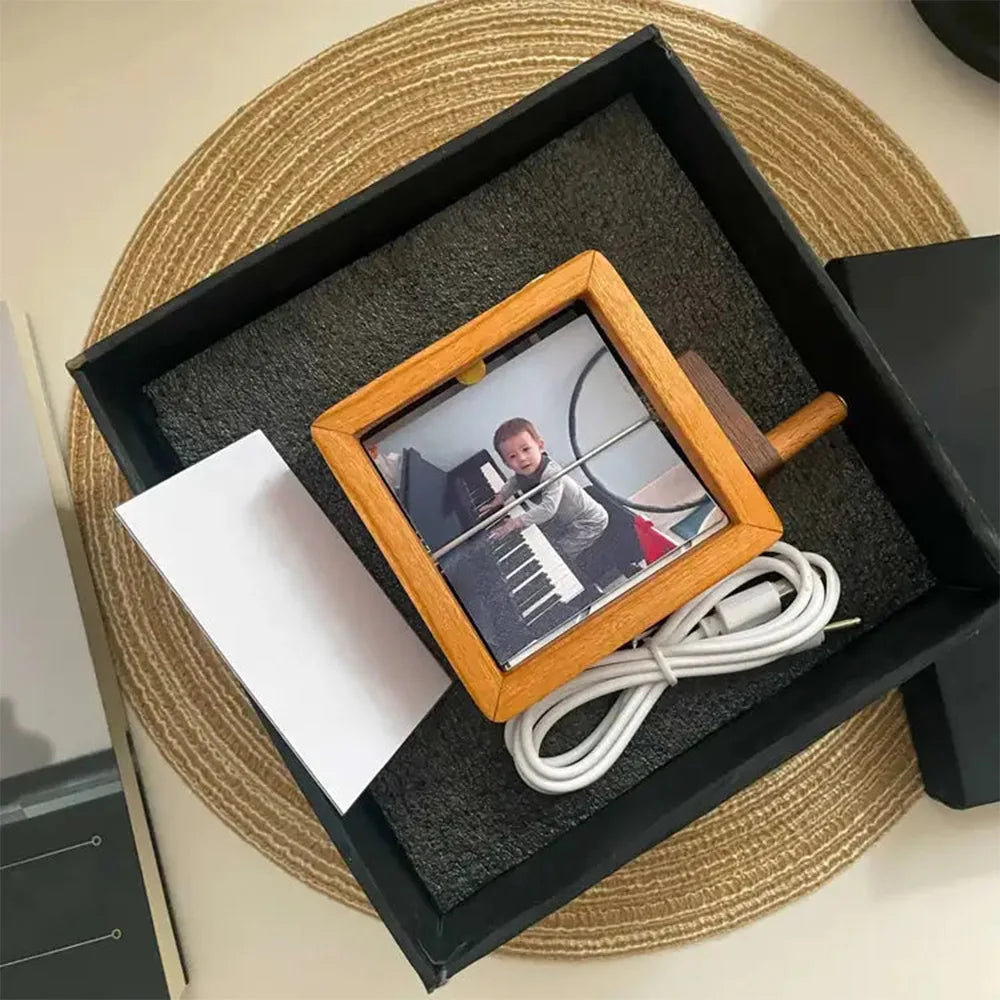 Custom Hand-cranked Photo box with light