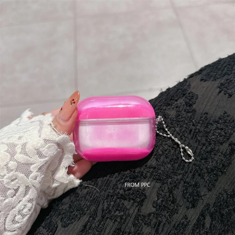 Shiny Luminous Quicksand Headphone Case Cover for airpodes pro 4 3 2