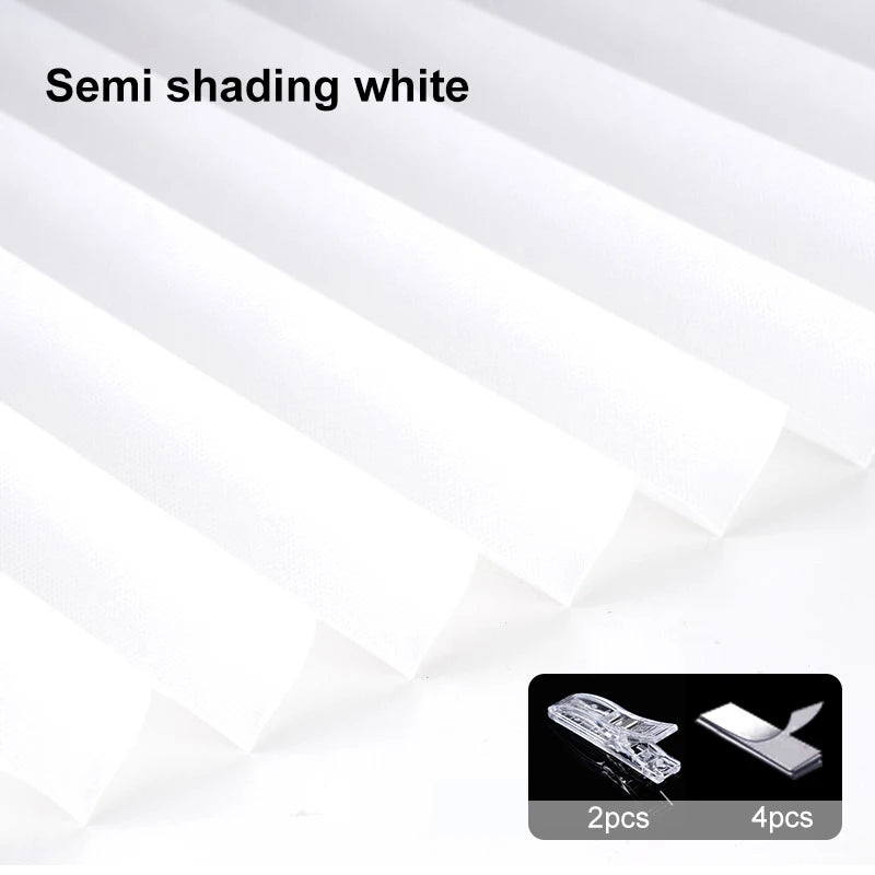 Self-Adhesive Pleated Blackout Curtain