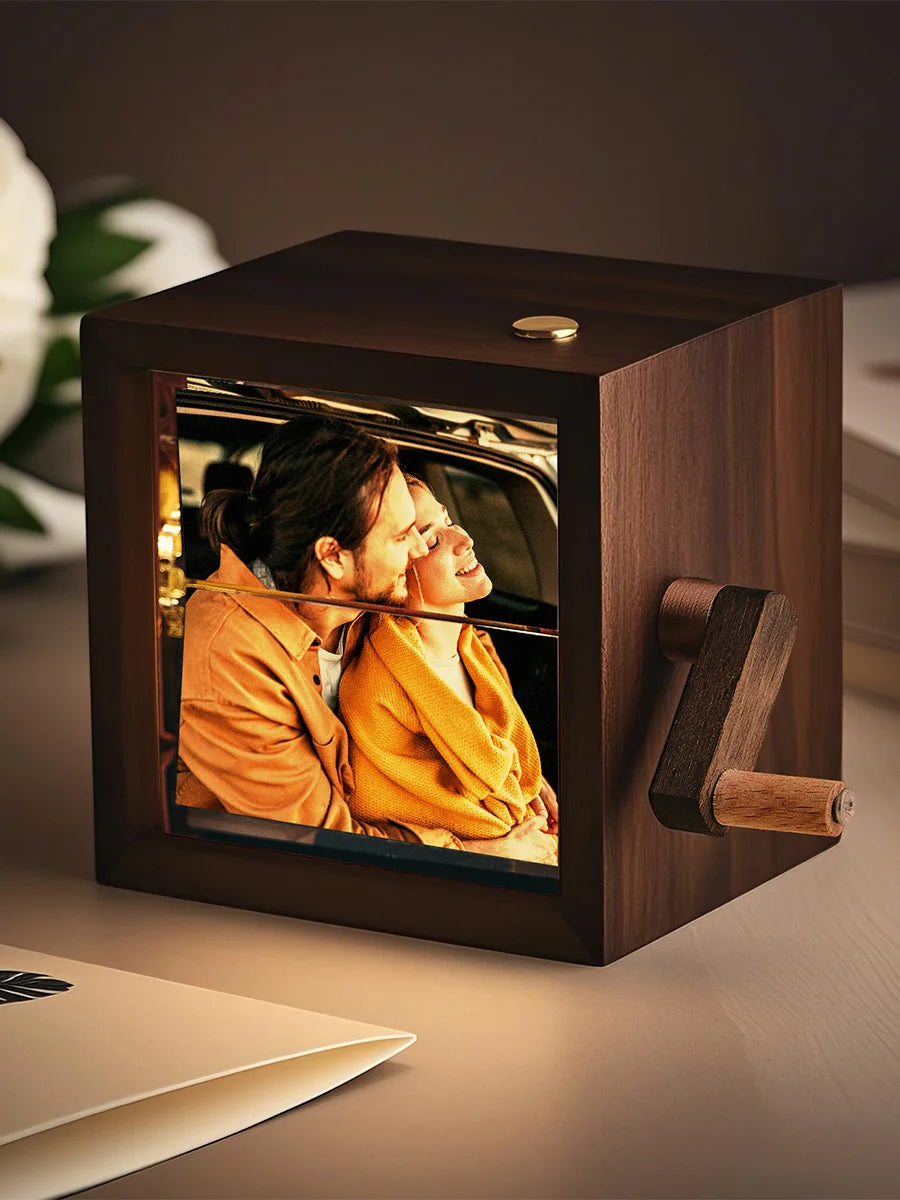 Custom Hand-cranked Photo box with light