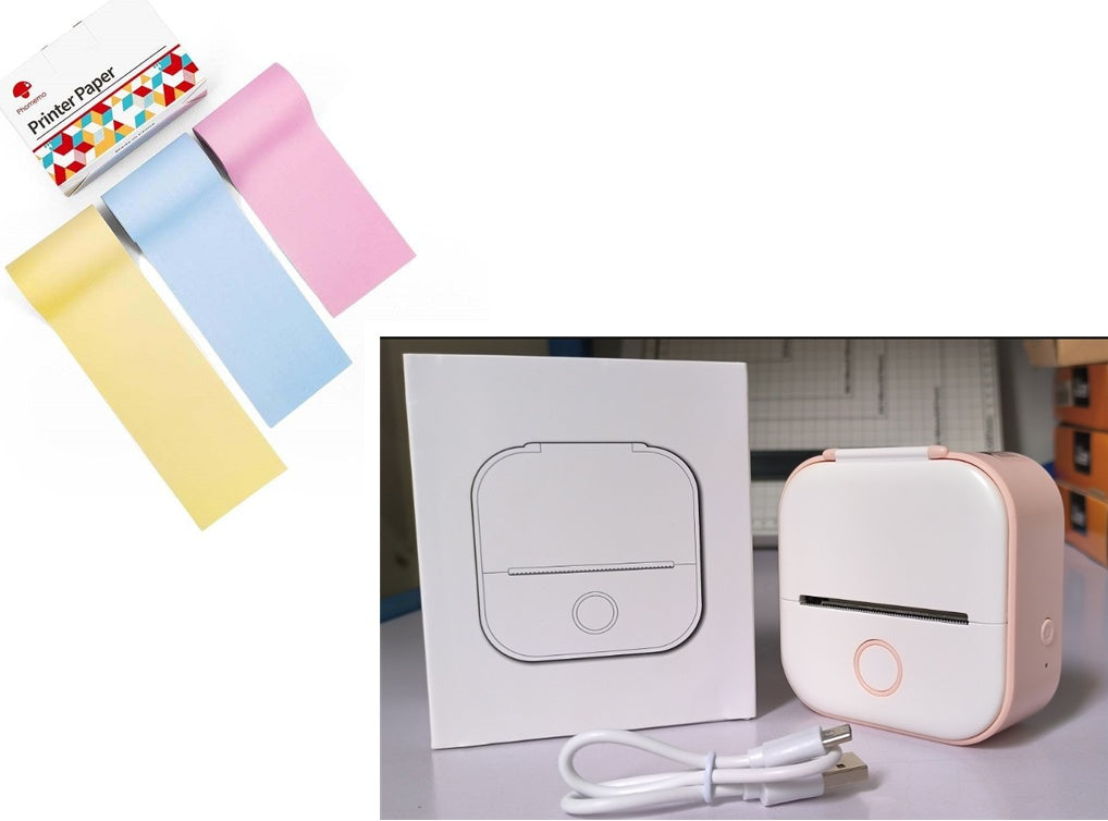 Portable Mini Thermal Label Printer Bluetooth-compatible Mini Label Printer Price Tag