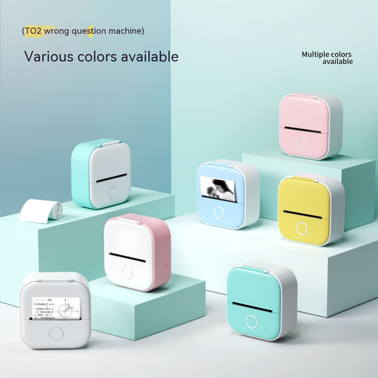 Portable Mini Thermal Label Printer  Bluetooth-compatible Mini Label Printer Price Tag