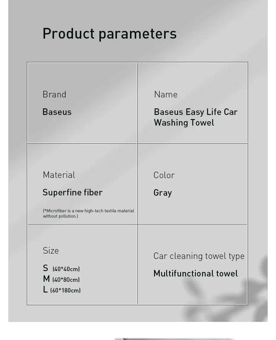 Microfiber car drying towel