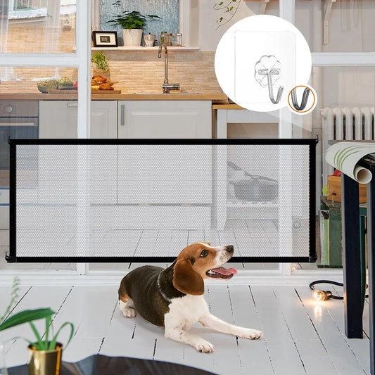 portable dog isolation gate with net folding