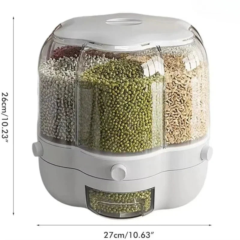 360° Rotating Cereal Dispenser Container
