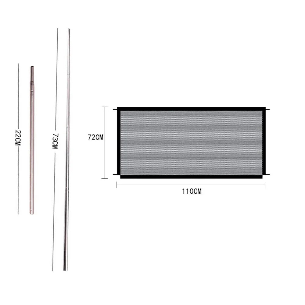 portable dog isolation gate with net folding