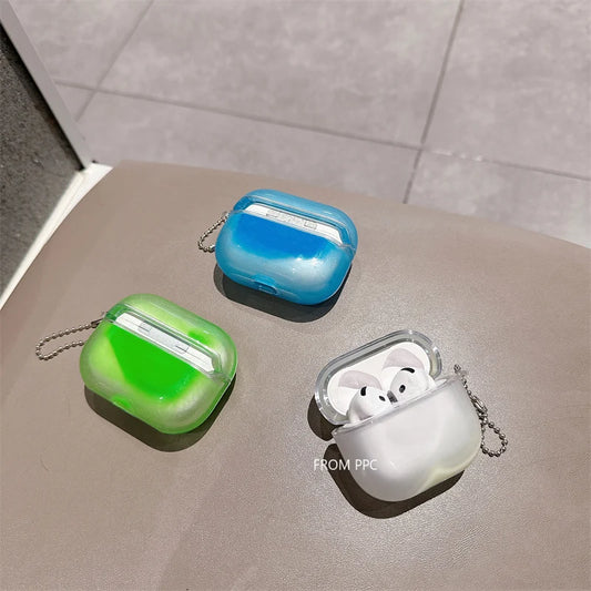 Shiny Luminous Quicksand Headphone Case Cover for airpodes pro 4 3 2