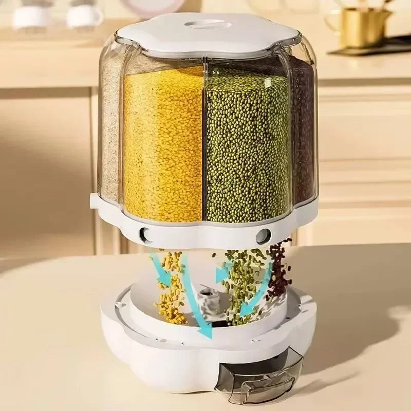 360° Rotating Cereal Dispenser Container