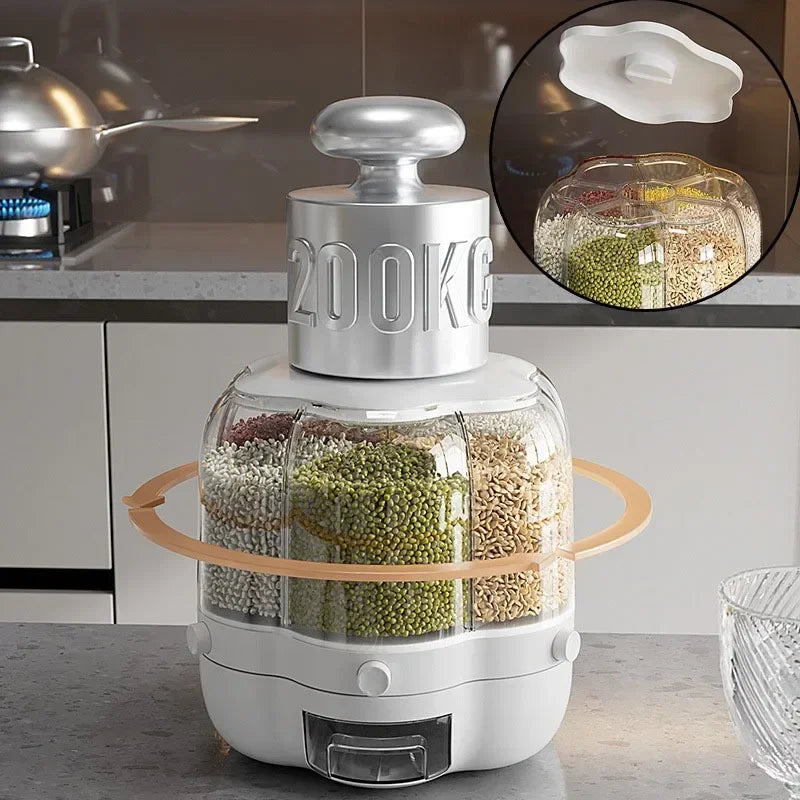 360° Rotating Cereal Dispenser Container