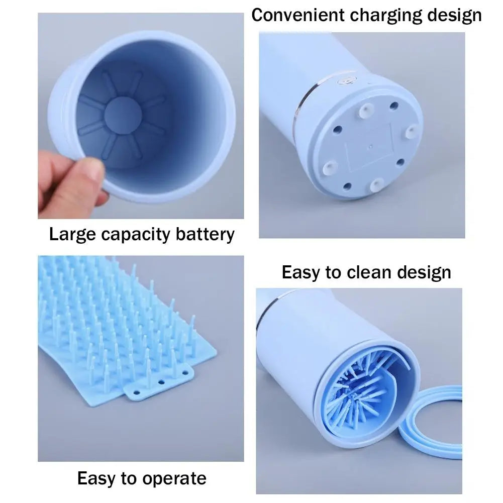 Electric automatic paw cleaner