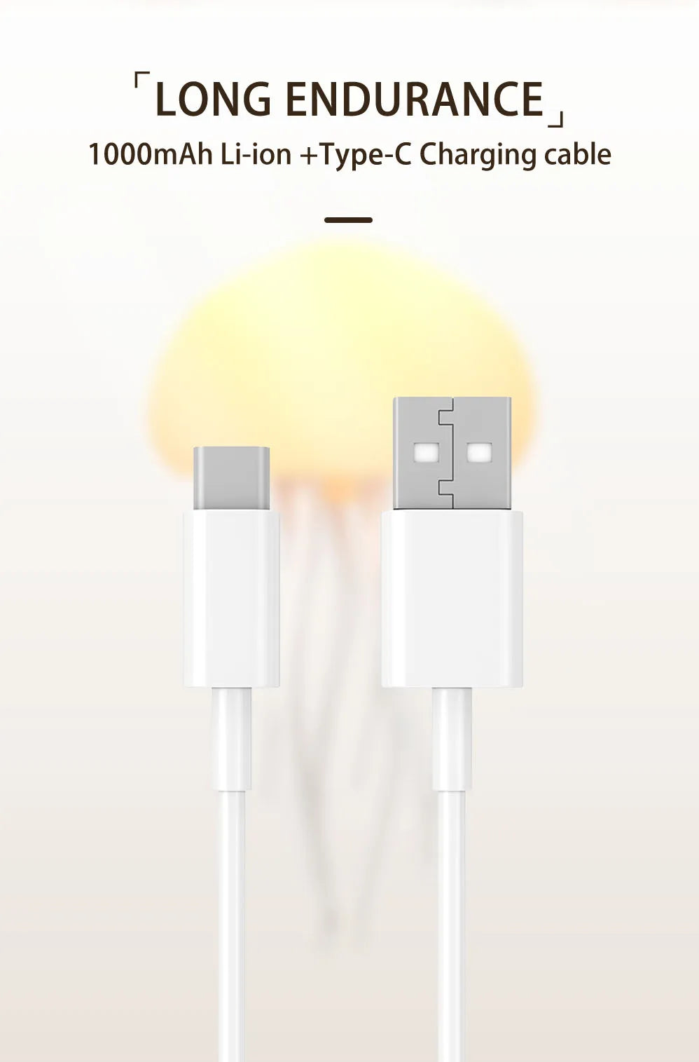 Cartoon Jellyfish Night Light Cute Jellyfish voice control Night Lamp