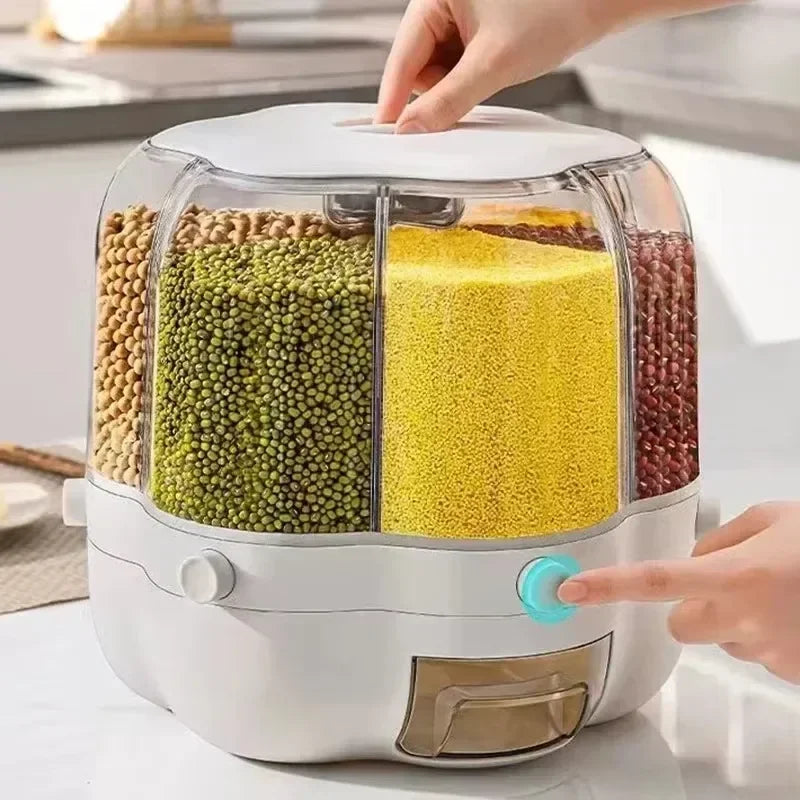 360° Rotating Cereal Dispenser Container