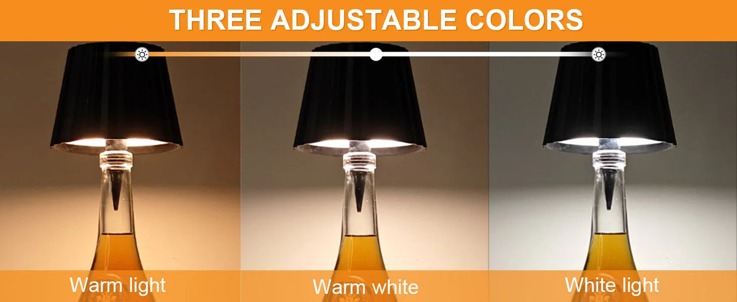 LED bottle table lamp