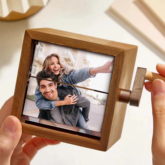 Custom Hand-cranked Photo box with light