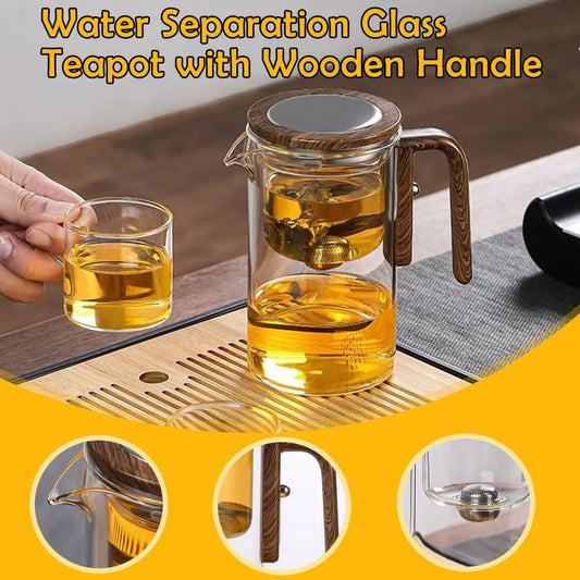 Glass magnetic tea pot