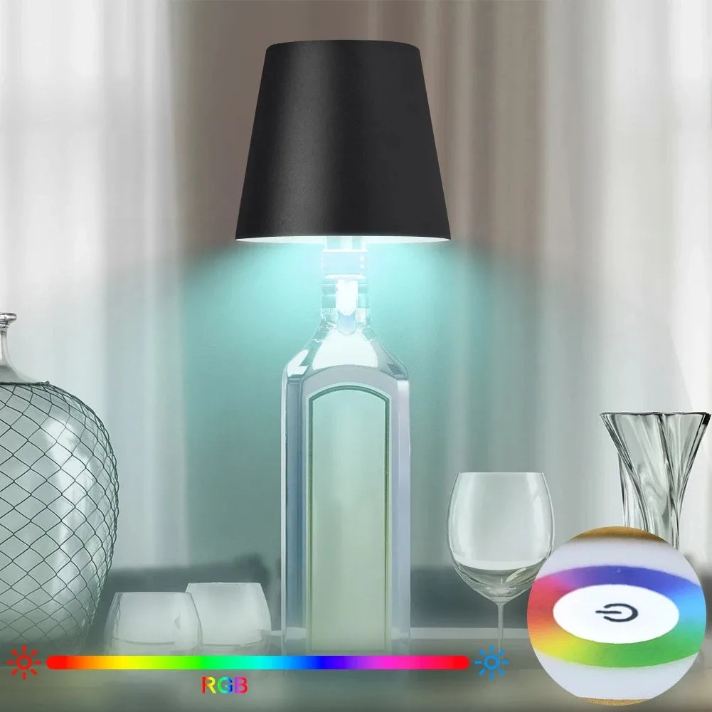 LED bottle table lamp