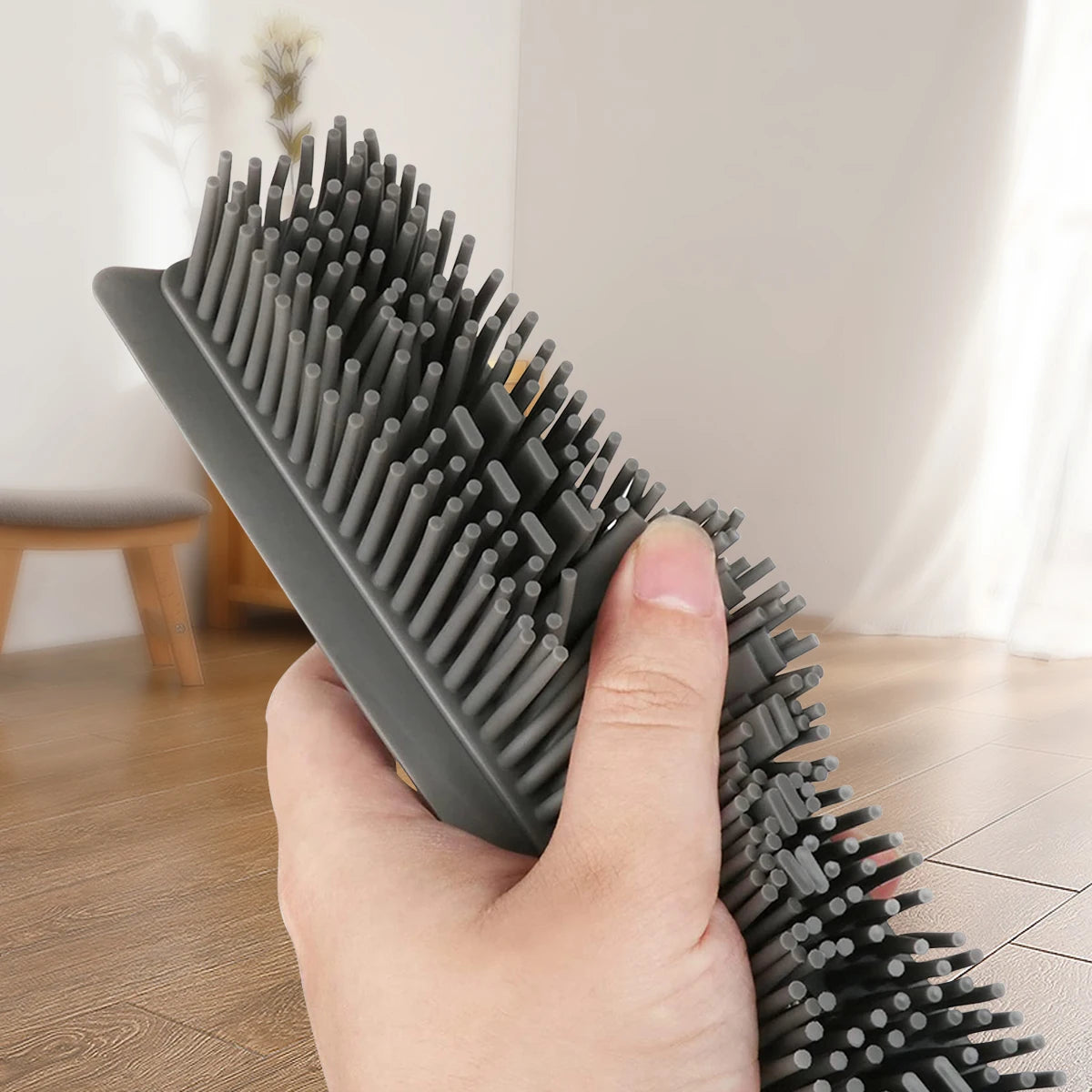 silicon hair removing broom for carpets