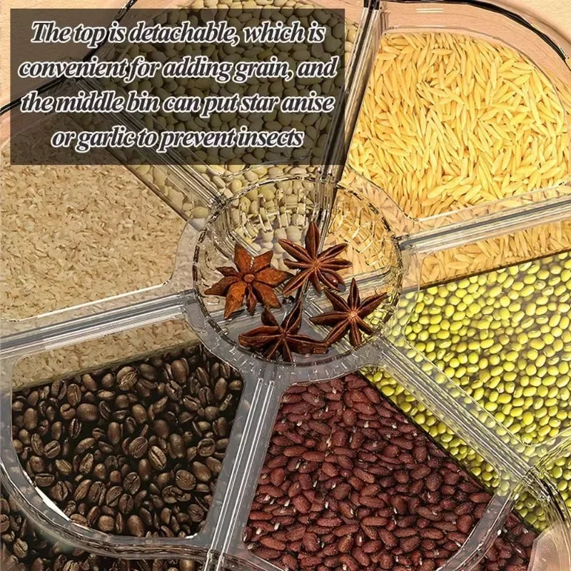 360° Rotating Cereal Dispenser Container