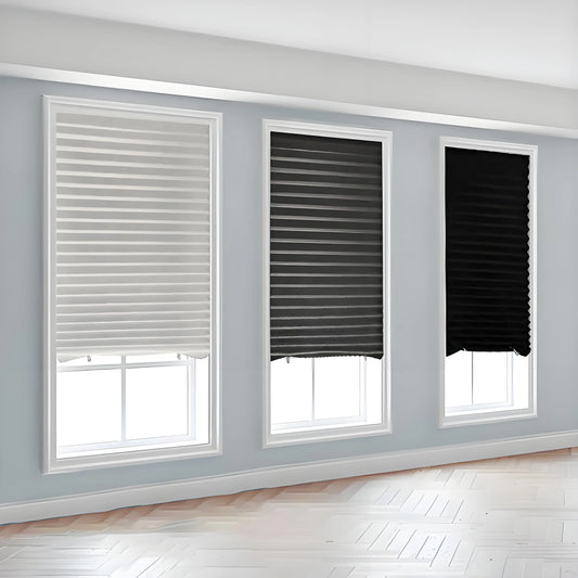Self-Adhesive Pleated  Blackout Curtain