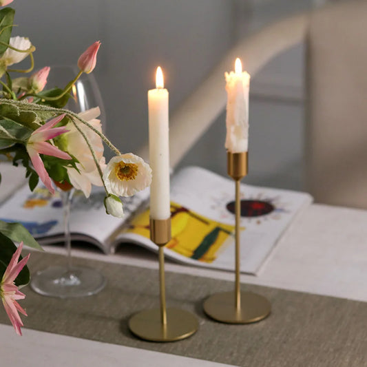 Vintage Gold Candle Holder for home