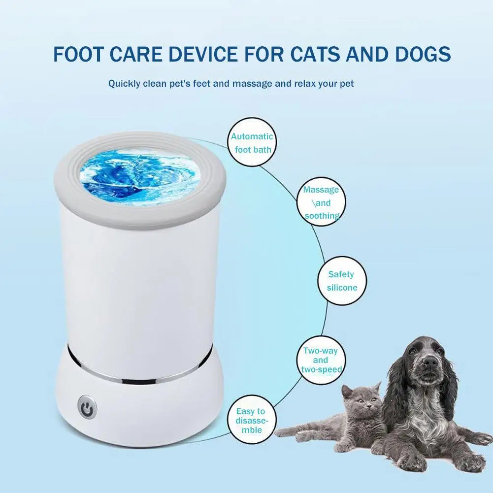 Electric automatic paw cleaner
