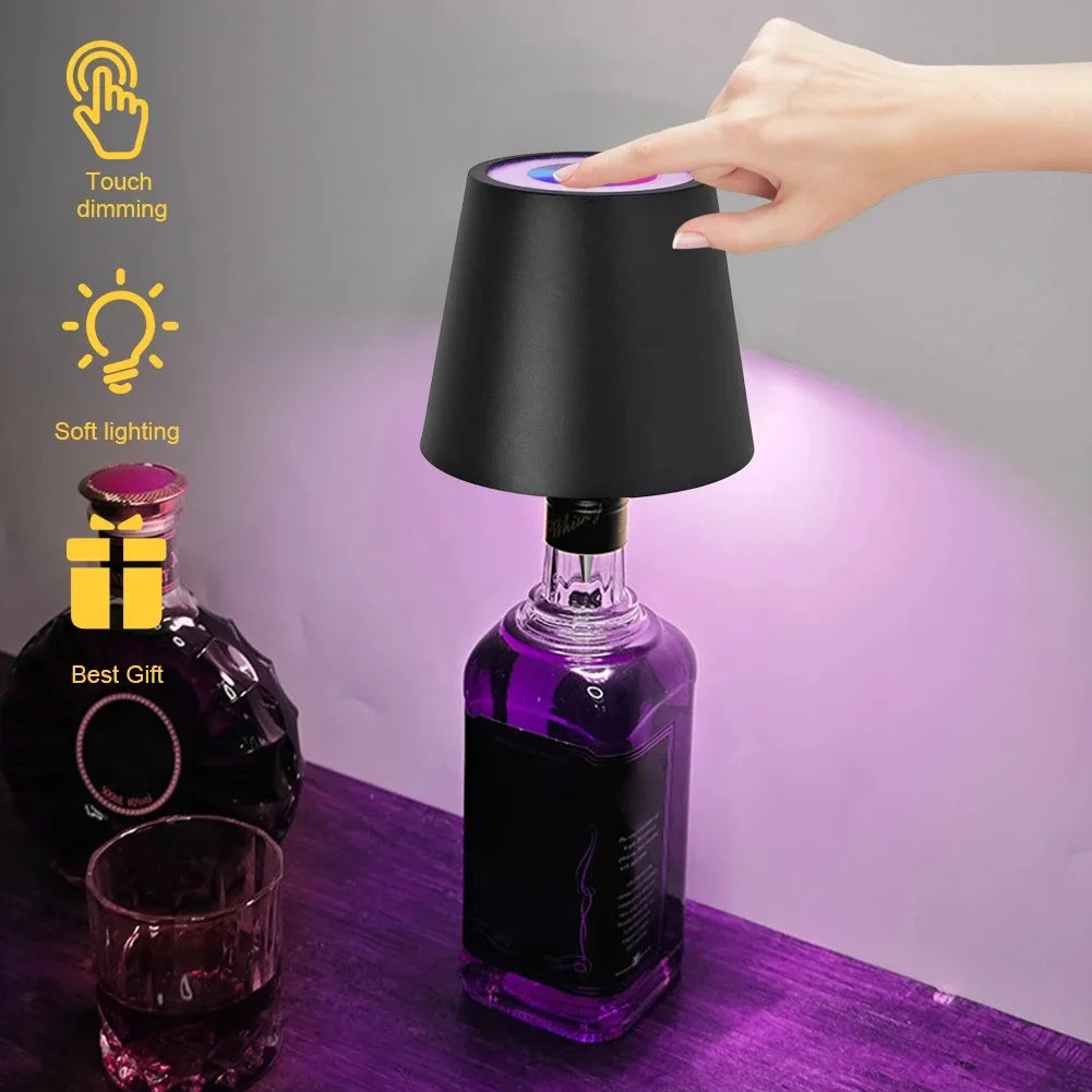 LED bottle table lamp